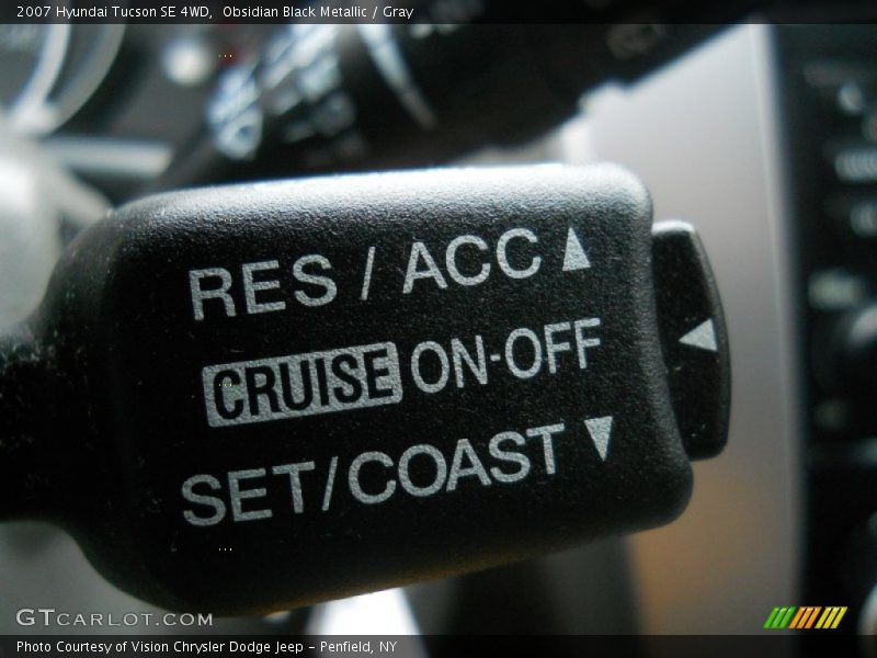 Obsidian Black Metallic / Gray 2007 Hyundai Tucson SE 4WD