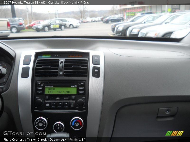 Obsidian Black Metallic / Gray 2007 Hyundai Tucson SE 4WD