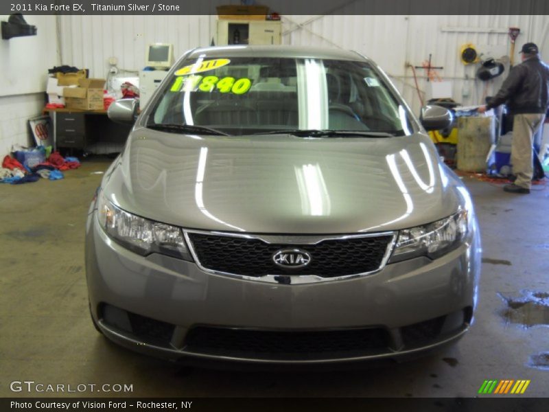 Titanium Silver / Stone 2011 Kia Forte EX