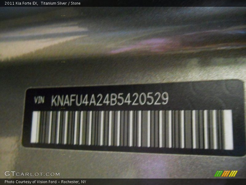 Titanium Silver / Stone 2011 Kia Forte EX