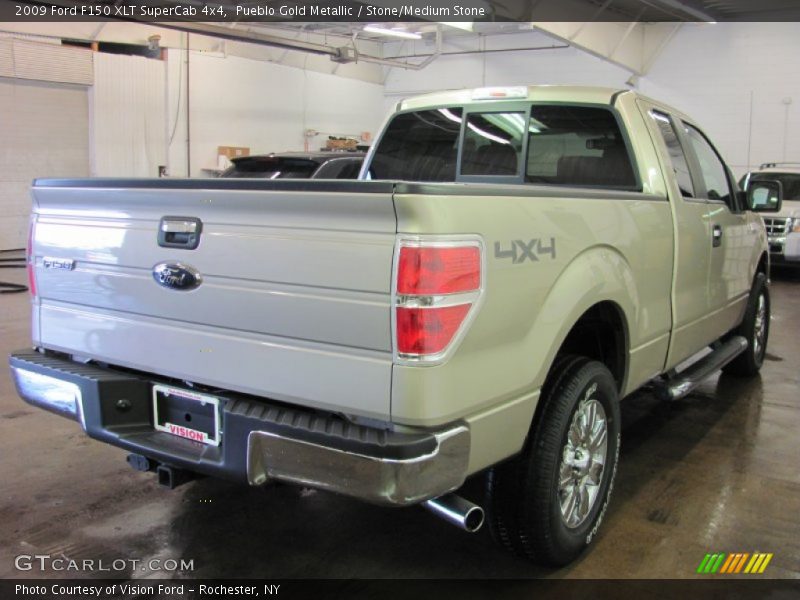 Pueblo Gold Metallic / Stone/Medium Stone 2009 Ford F150 XLT SuperCab 4x4