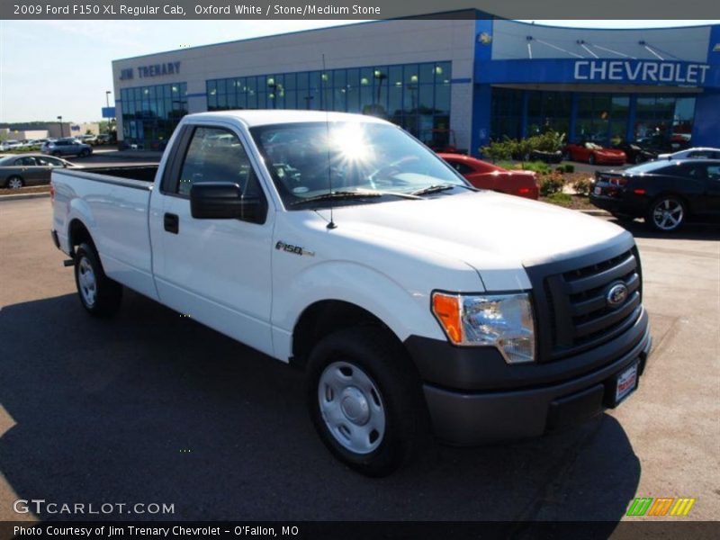 Oxford White / Stone/Medium Stone 2009 Ford F150 XL Regular Cab