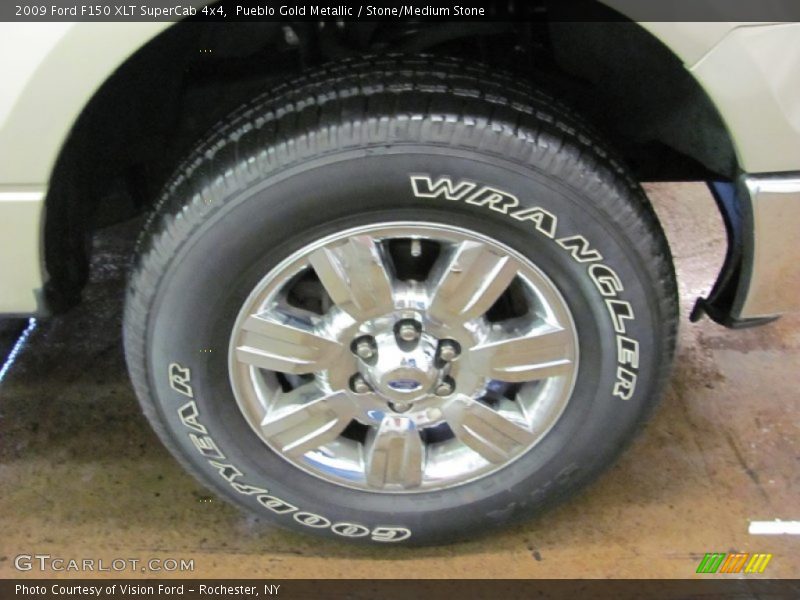 Pueblo Gold Metallic / Stone/Medium Stone 2009 Ford F150 XLT SuperCab 4x4