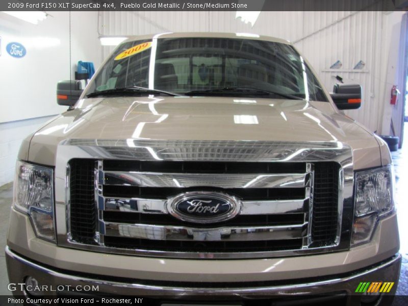 Pueblo Gold Metallic / Stone/Medium Stone 2009 Ford F150 XLT SuperCab 4x4