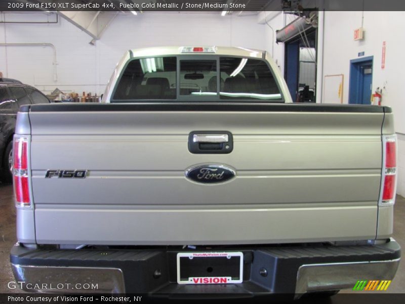 Pueblo Gold Metallic / Stone/Medium Stone 2009 Ford F150 XLT SuperCab 4x4