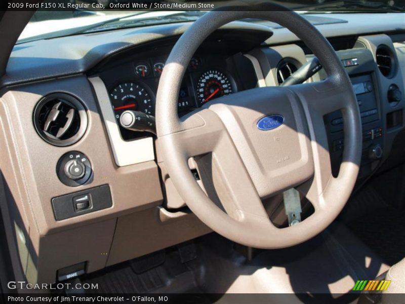 Oxford White / Stone/Medium Stone 2009 Ford F150 XL Regular Cab