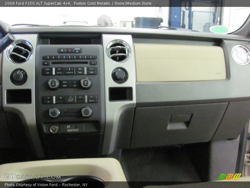 Pueblo Gold Metallic / Stone/Medium Stone 2009 Ford F150 XLT SuperCab 4x4