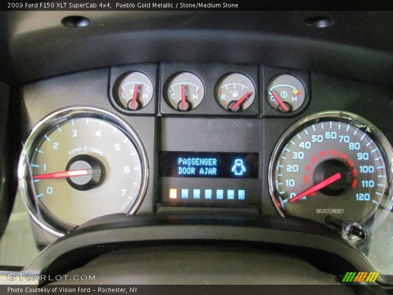Pueblo Gold Metallic / Stone/Medium Stone 2009 Ford F150 XLT SuperCab 4x4