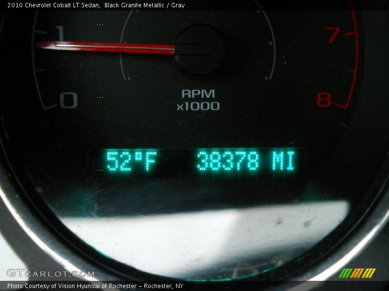 Black Granite Metallic / Gray 2010 Chevrolet Cobalt LT Sedan