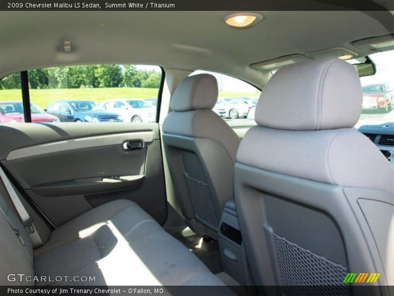 Summit White / Titanium 2009 Chevrolet Malibu LS Sedan