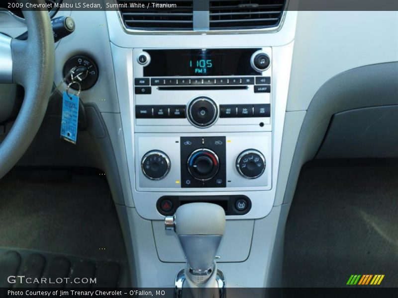 Summit White / Titanium 2009 Chevrolet Malibu LS Sedan