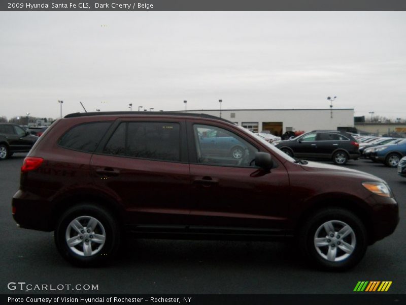 Dark Cherry / Beige 2009 Hyundai Santa Fe GLS