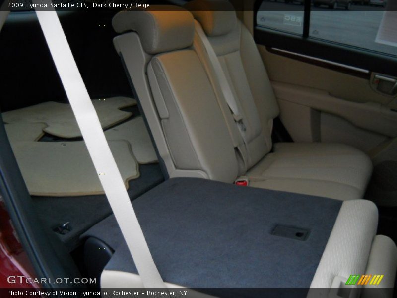 Dark Cherry / Beige 2009 Hyundai Santa Fe GLS