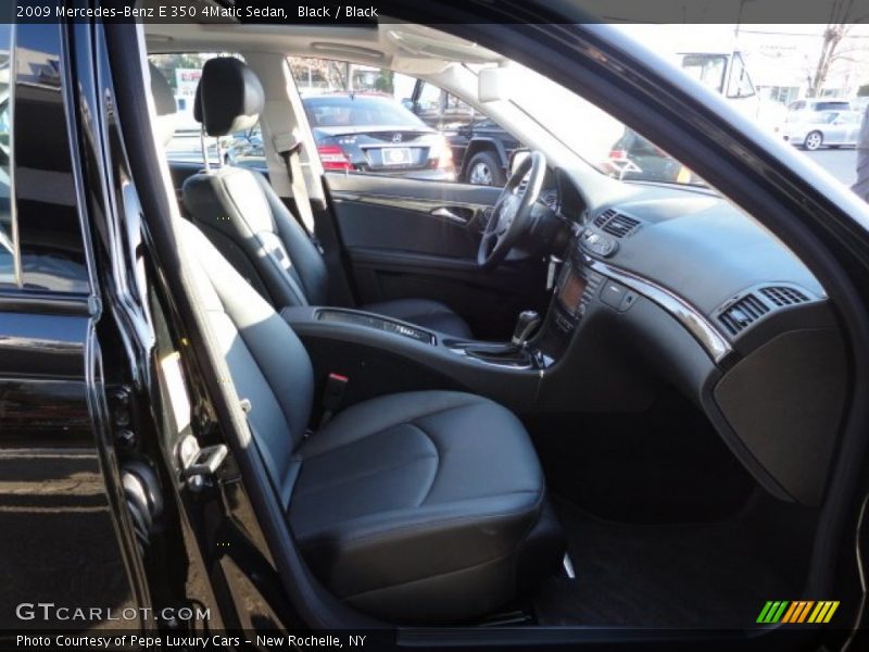 Black / Black 2009 Mercedes-Benz E 350 4Matic Sedan