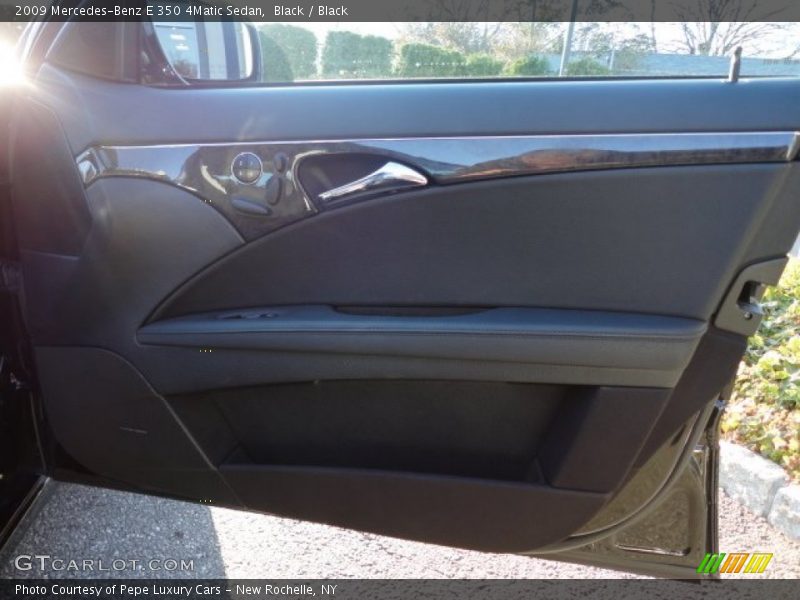Black / Black 2009 Mercedes-Benz E 350 4Matic Sedan