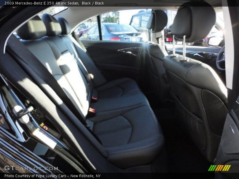 Black / Black 2009 Mercedes-Benz E 350 4Matic Sedan