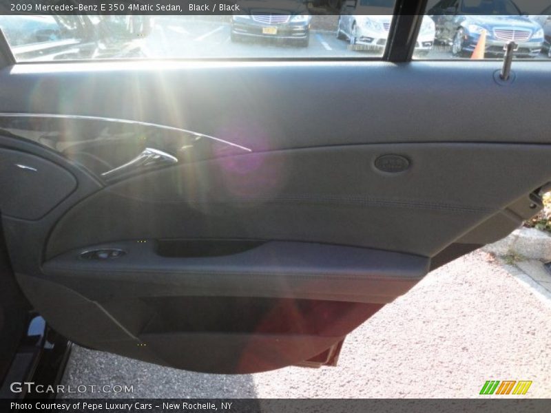 Black / Black 2009 Mercedes-Benz E 350 4Matic Sedan