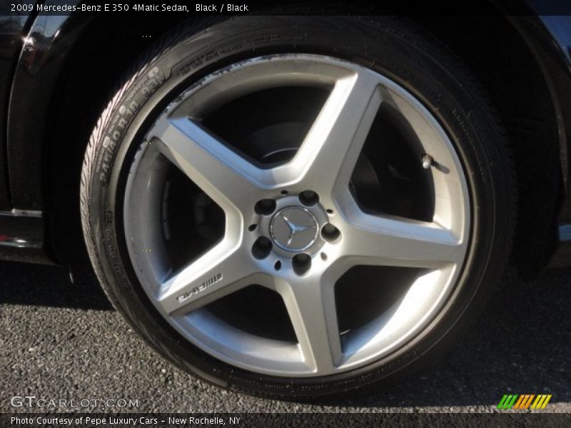Black / Black 2009 Mercedes-Benz E 350 4Matic Sedan