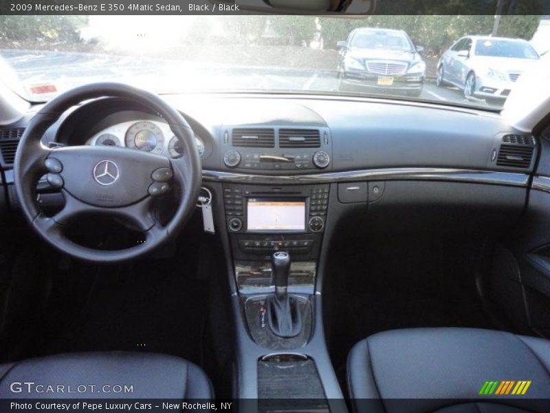 Black / Black 2009 Mercedes-Benz E 350 4Matic Sedan