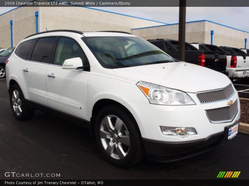 Summit White / Cashmere/Ebony 2009 Chevrolet Traverse LTZ AWD