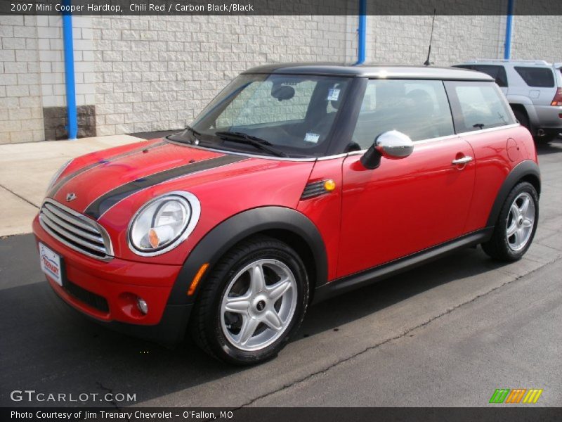 Chili Red / Carbon Black/Black 2007 Mini Cooper Hardtop