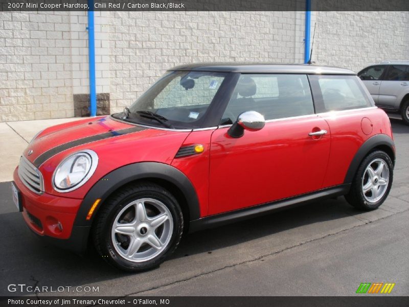 Chili Red / Carbon Black/Black 2007 Mini Cooper Hardtop
