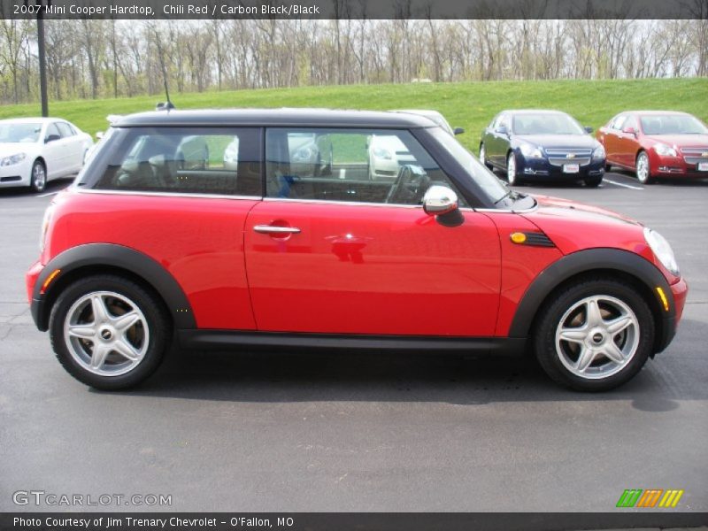 Chili Red / Carbon Black/Black 2007 Mini Cooper Hardtop
