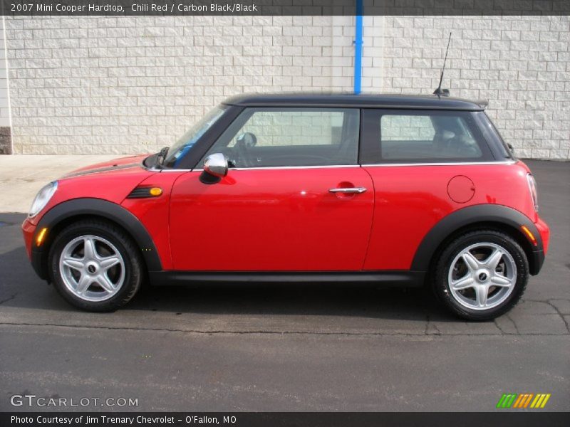 Chili Red / Carbon Black/Black 2007 Mini Cooper Hardtop