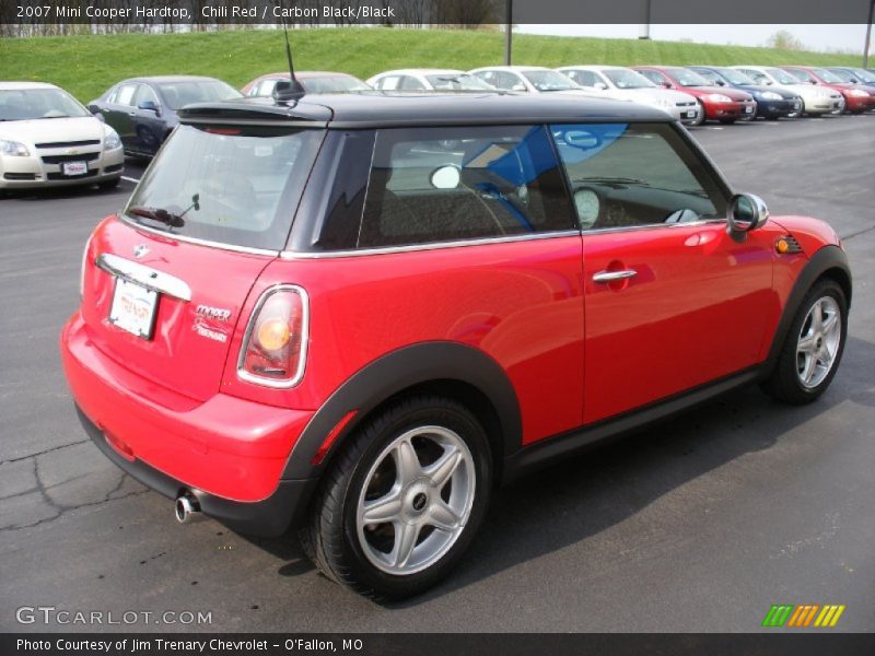 Chili Red / Carbon Black/Black 2007 Mini Cooper Hardtop