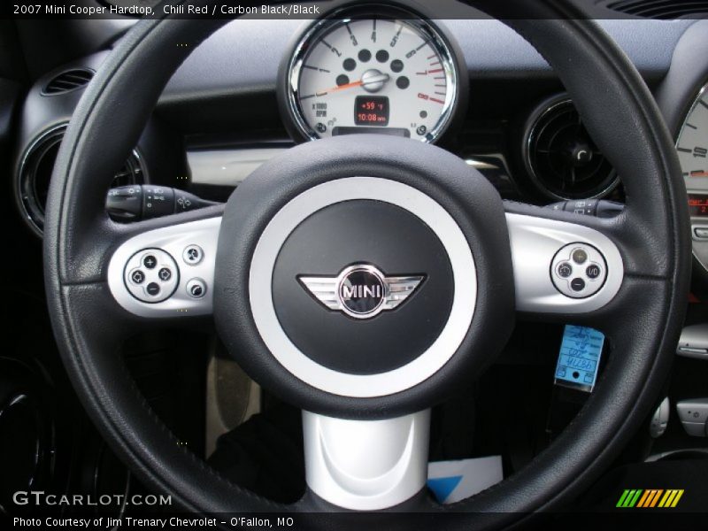 Chili Red / Carbon Black/Black 2007 Mini Cooper Hardtop