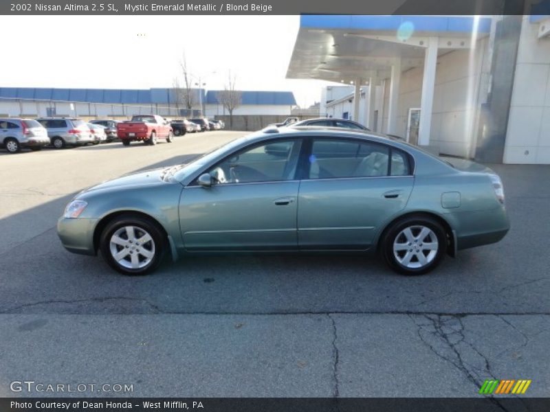 Mystic Emerald Metallic / Blond Beige 2002 Nissan Altima 2.5 SL