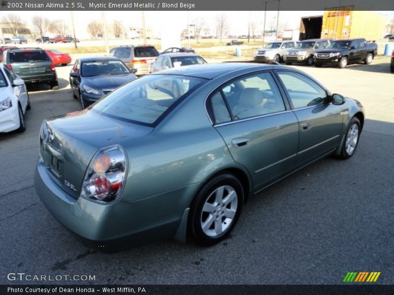 Mystic Emerald Metallic / Blond Beige 2002 Nissan Altima 2.5 SL
