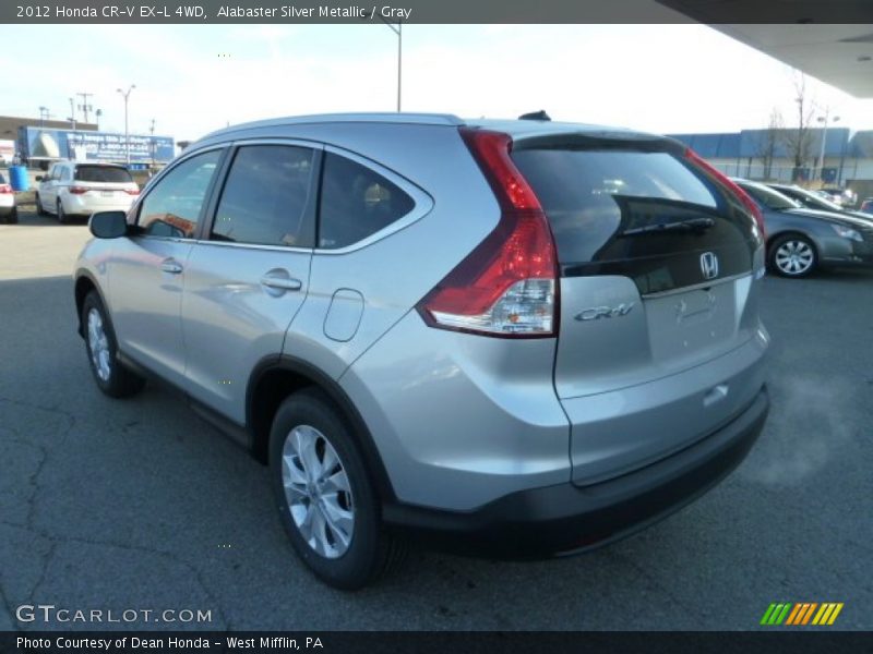 Alabaster Silver Metallic / Gray 2012 Honda CR-V EX-L 4WD