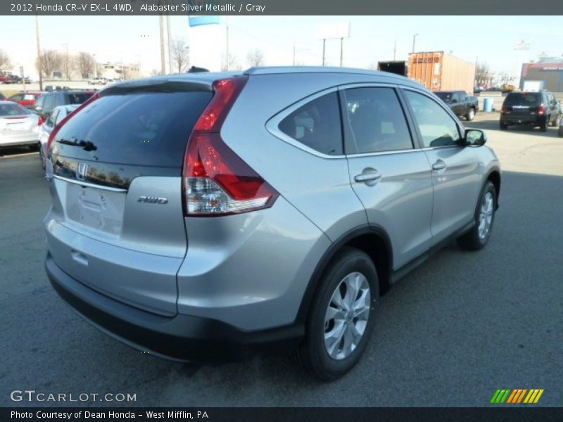 Alabaster Silver Metallic / Gray 2012 Honda CR-V EX-L 4WD