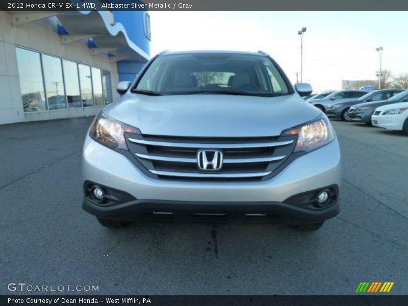 Alabaster Silver Metallic / Gray 2012 Honda CR-V EX-L 4WD