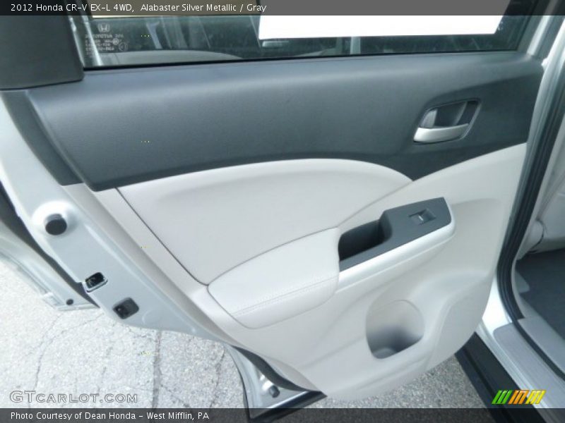 Alabaster Silver Metallic / Gray 2012 Honda CR-V EX-L 4WD