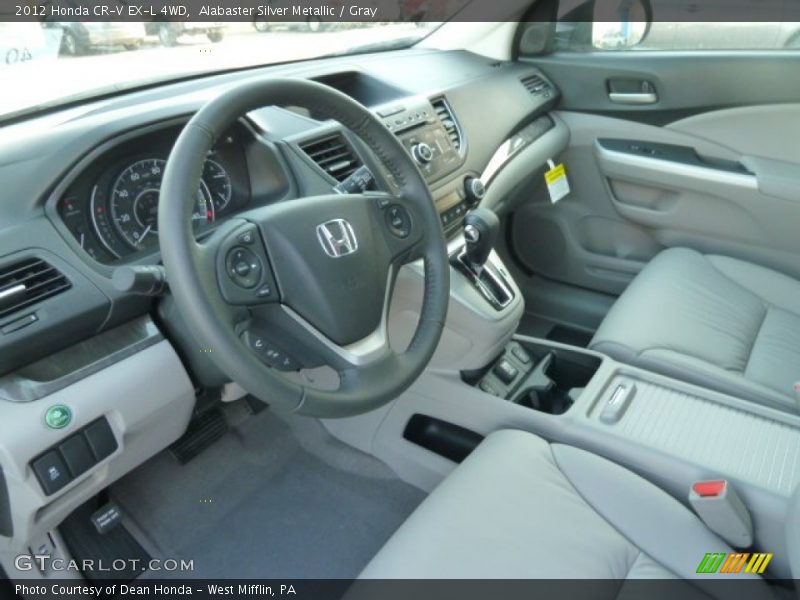  2012 CR-V EX-L 4WD Gray Interior
