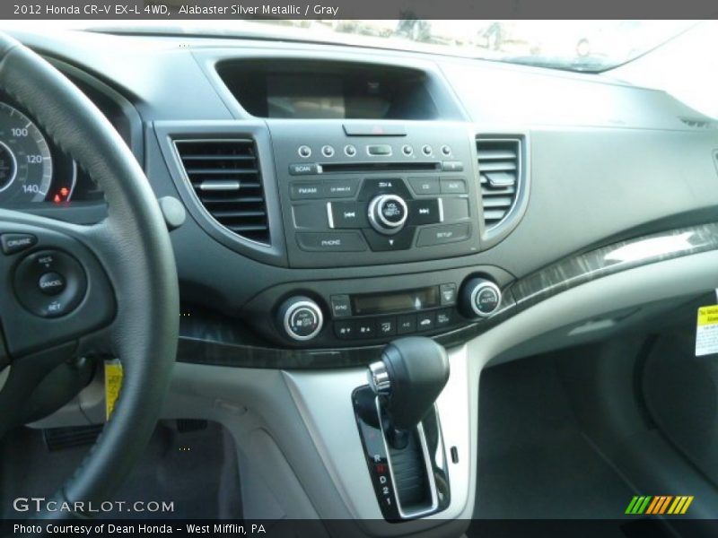 Alabaster Silver Metallic / Gray 2012 Honda CR-V EX-L 4WD