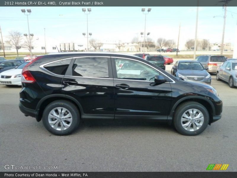 Crystal Black Pearl / Black 2012 Honda CR-V EX-L 4WD