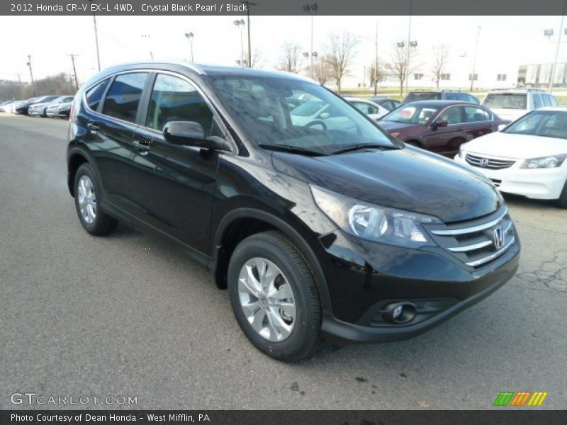 Crystal Black Pearl / Black 2012 Honda CR-V EX-L 4WD