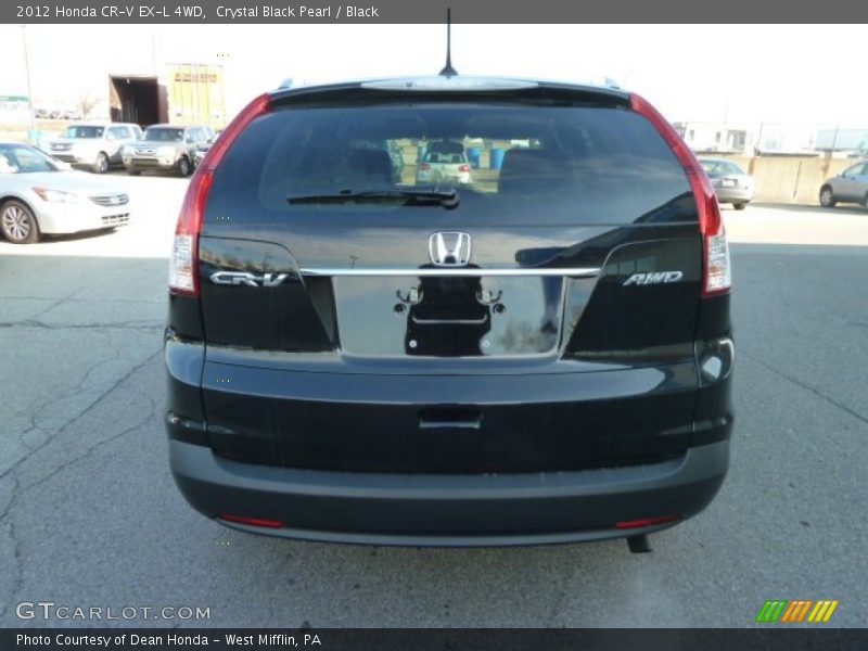 Crystal Black Pearl / Black 2012 Honda CR-V EX-L 4WD