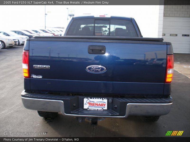 True Blue Metallic / Medium Flint Grey 2005 Ford F150 XLT SuperCab 4x4