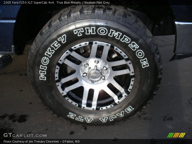 True Blue Metallic / Medium Flint Grey 2005 Ford F150 XLT SuperCab 4x4