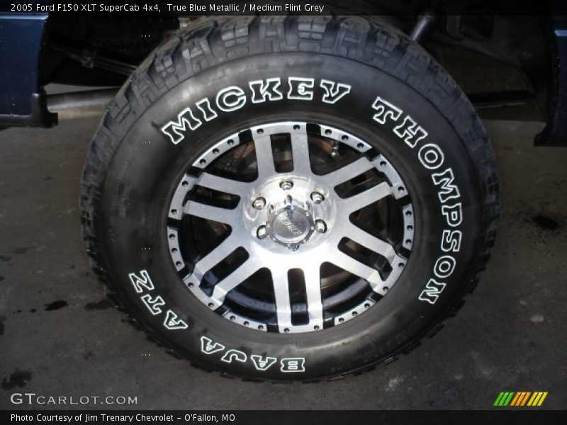 True Blue Metallic / Medium Flint Grey 2005 Ford F150 XLT SuperCab 4x4