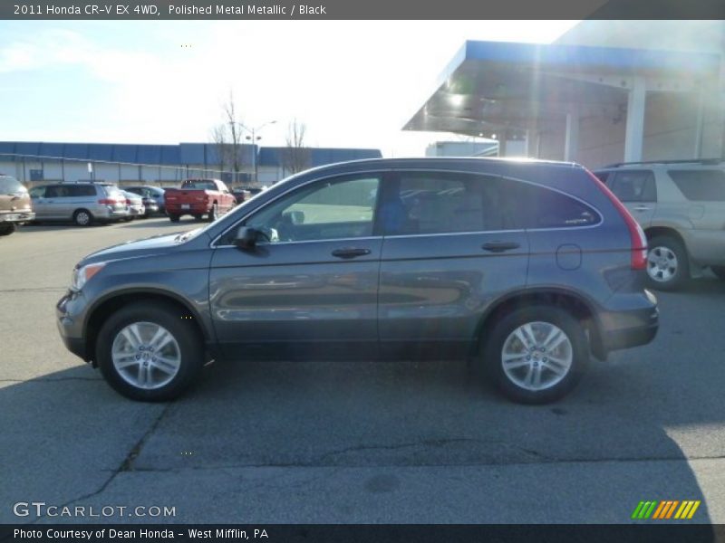 Polished Metal Metallic / Black 2011 Honda CR-V EX 4WD