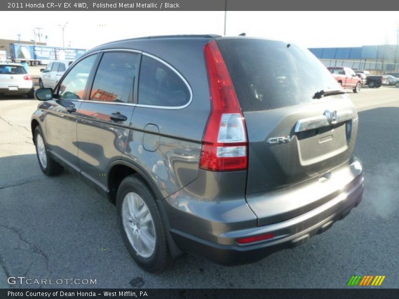 Polished Metal Metallic / Black 2011 Honda CR-V EX 4WD