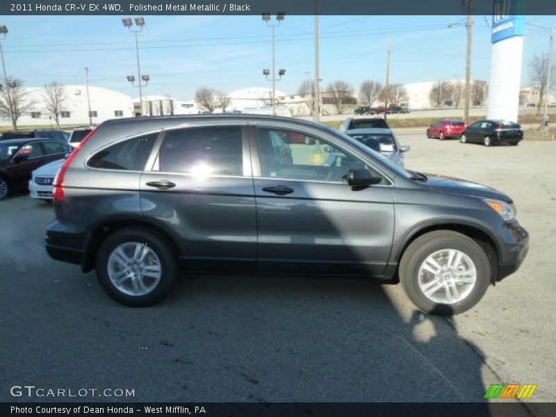 Polished Metal Metallic / Black 2011 Honda CR-V EX 4WD