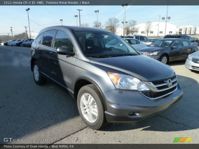 Polished Metal Metallic / Black 2011 Honda CR-V EX 4WD