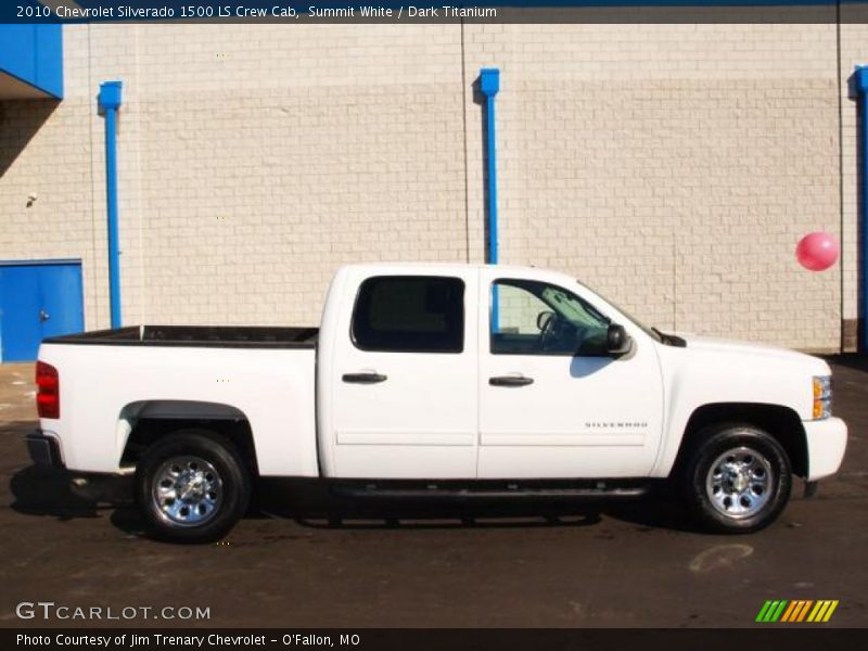 Summit White / Dark Titanium 2010 Chevrolet Silverado 1500 LS Crew Cab