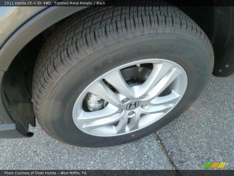 Polished Metal Metallic / Black 2011 Honda CR-V EX 4WD